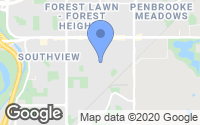 Map of Chaparral, AB